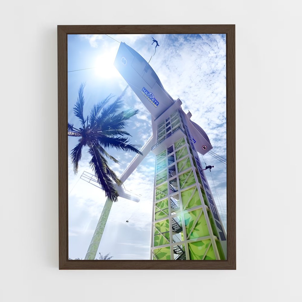 Poster Palm Breeze – affiche Saut à l’élastique (vue 5)